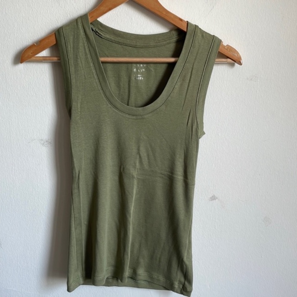 Women's Slim Fit Tank Top - A New Day™ XS Olive